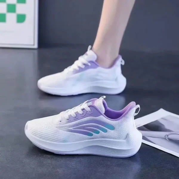 2025 Women's Summer Sports Shoes New Mesh Surface Breathable Lightweight Soft Sole Casual Fashion Walking Style Running Shoes