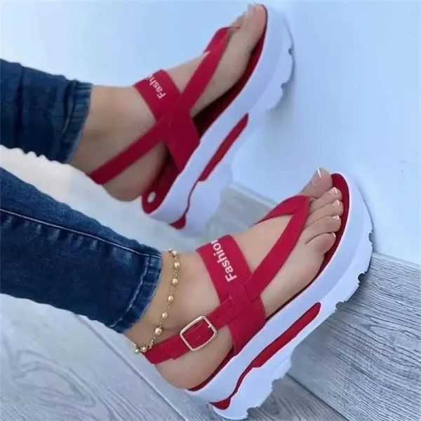 Summer Cross Border 2025 Foreign Trade Large  Clip Toe Buckle Sandals for Women in Southeast Asia New - Image 4