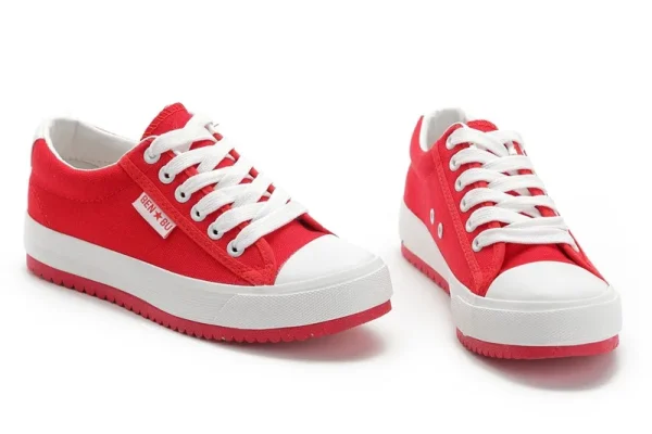 2025 New Low-top Women's Thick-soled Canvas Shoes Fashion Platform Large Size Women's Shoes - Image 6