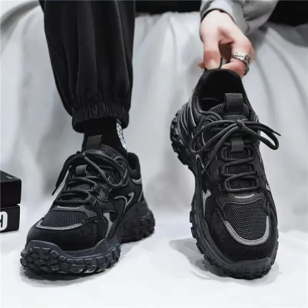 2025 New Casual Shoes Men Breathable Mesh Shoes Non-slip Wear-resistant Sport Shoes Daddy Sneakers Man - Image 4
