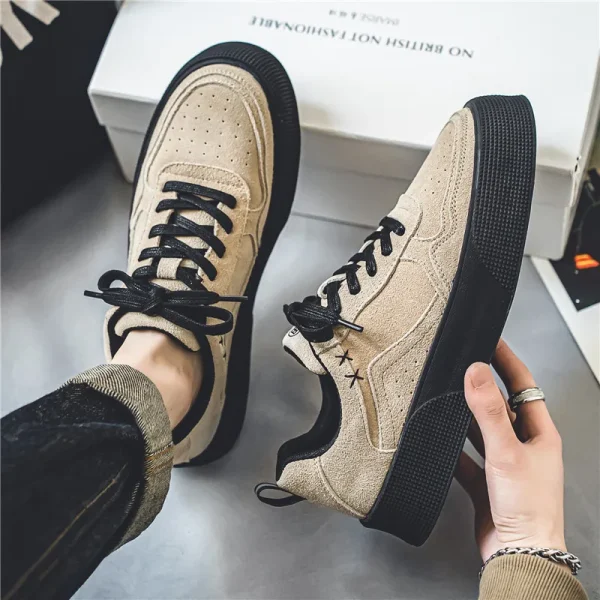 2025 Men's Shoes Spring New High-top Board Trend Shoes Men's Sports Casual Fashion Shoes - Image 3