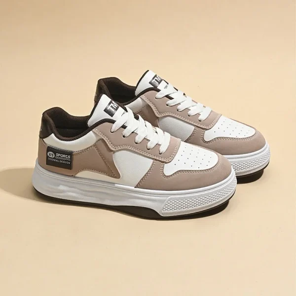 2025 Women's Fashion Sneakers New Breathable Small White Shoes Thick Bottom Sports Board Shoes Casual Running Shoes