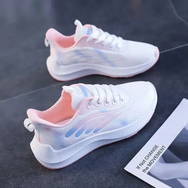 2025 Women's Summer Sports Shoes New Mesh Surface Breathable Lightweight Soft Sole Casual Fashion Walking Style Running Shoes - Image 2