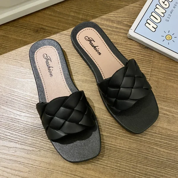 Women's Sandals Clip Toe Summer Beach Women Slippers Sandals - Image 6