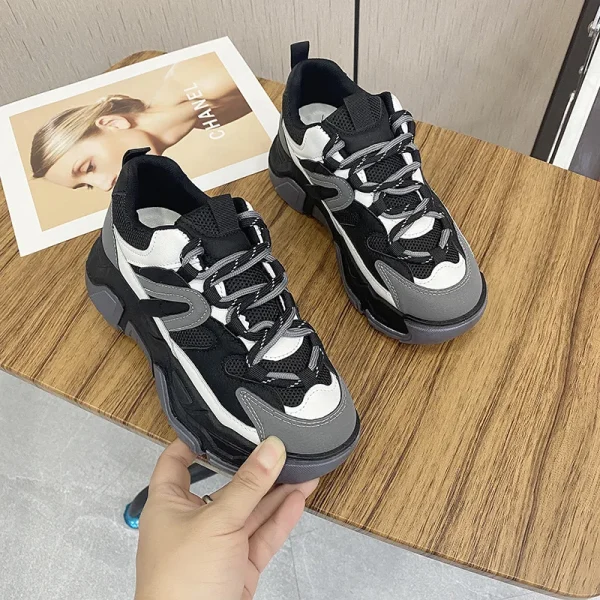 2025 Fashion Shoes Black Women Running Sports Shoes Women Sneakers - Image 3