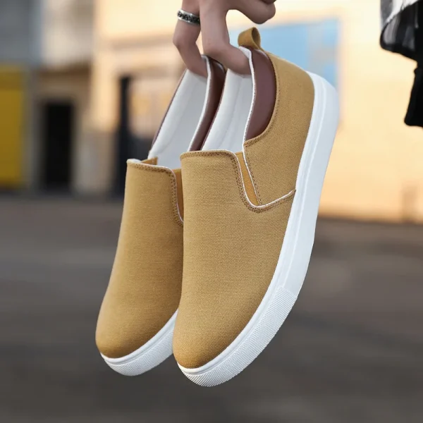 2025 New Canvas Shoes for Men's Versatile Casual Shoes Large Board Shoes - Image 4