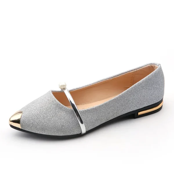 2025 Bling Frosted Upper Women Shoes Flat Female Outdoor Daily Wear  Office Shoe Non-slip Lightweight Ladies Closed Shoes - Image 5