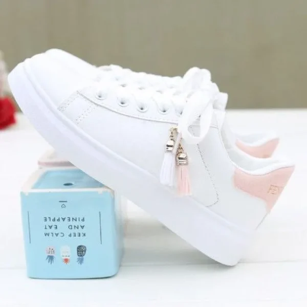 2025 New White Shoes Walking Style Platform Sneakers Fashion Lightweight Women Non-slip Waterproof Casual Shoes - Image 3