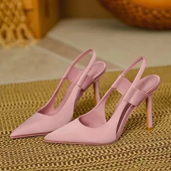 2025 Fashion Slip on High Heel Slingback Thin Women High Heels Ladies High Heel Sandals Women Pumps Sandal Shoes