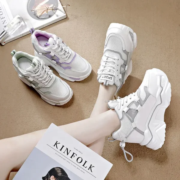 Luxury Designer Sneakers Shoes High Quality Women Red Shoes Women Casual Platform Sneakers - Image 4