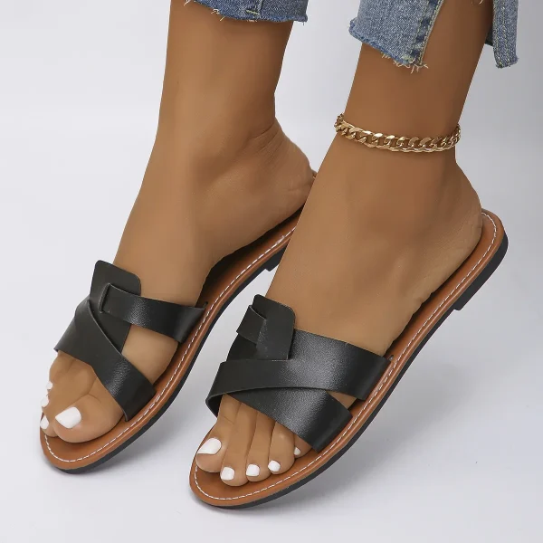 2025 New Casual Shoes Plus Size 35-43 Sandalias Babouche Femme Beach Women's Sandals Flat slippers Women - Image 3