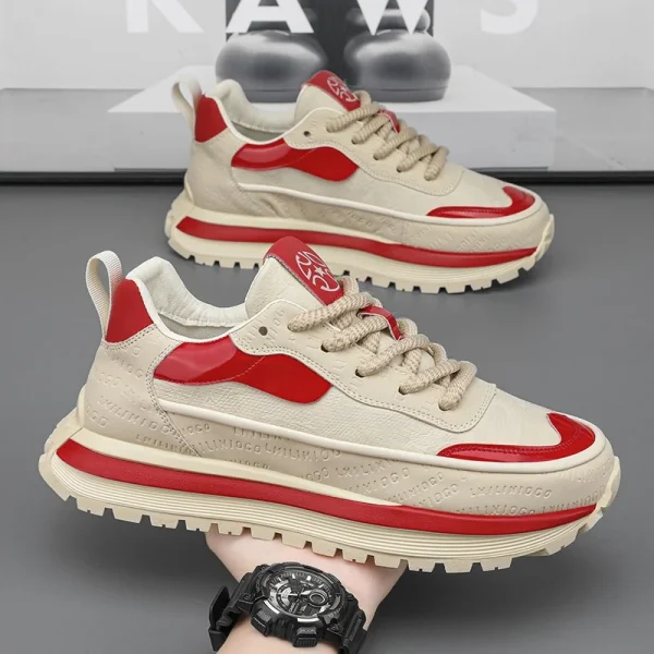 2025 Men's Casual Sneakers for Summer Hot Fashion Breathable Soft Walking Running Shoes - Image 2
