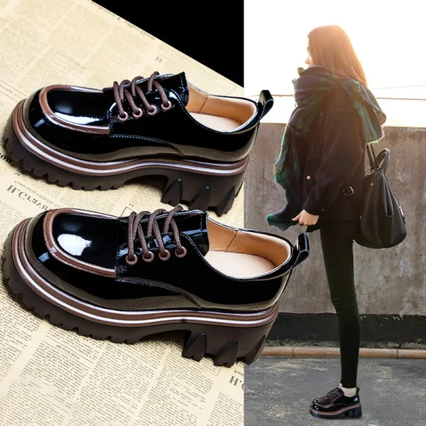 2025  Fashion Leather Women Loafers Shoes High Quality Casual Loafers Women - Image 2