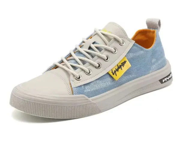 2025 New Spring Korean Edition Trend Versatile Flat Sole Shoes for Men's Casual Canvas Shoes Size 39-44