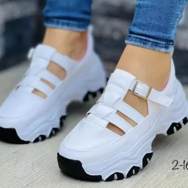 2025 Summer New Flying Woven Hot Drill Breathable Solid Color Rhine-diamond Beach Shoes Light Large Size Women Sandals - Image 4