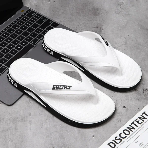 2025 Fashion Beach Soft Anti Slippery Wear Resistant Light Weight Comforterble Summer Slipper Men Flip Flops - Image 6