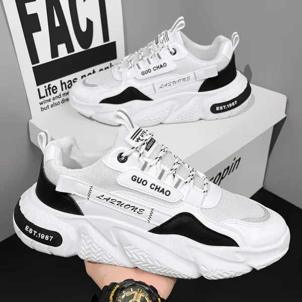 2025 New Fashion  Mesh Breathable Casual Sneakers Running Shoes for Men
