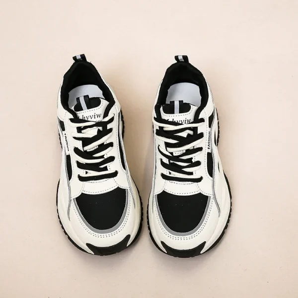 Anti slip Breathable Women's Platform Mesh Daddy Shoes Breathable Heightening Jogging Walking Sneakers for Women - Image 4