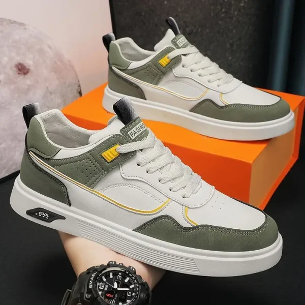 2025 Men's Shoes New Versatile Thick Sole Sports and Casual Shoes Board Shoes - Image 4