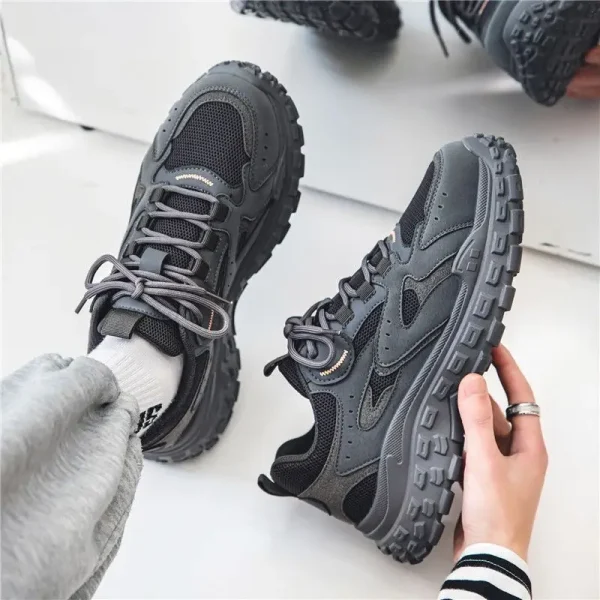 2025 New Casual Shoes Men Breathable Mesh Shoes Non-slip Wear-resistant Sport Shoes Daddy Sneakers Man - Image 2