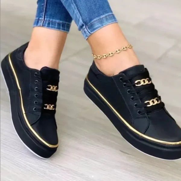 2025 New Walking Style Shoes Low Top Casual Shoes Flower Printed Platform Sneakers Women Canvas Shoes - Image 5