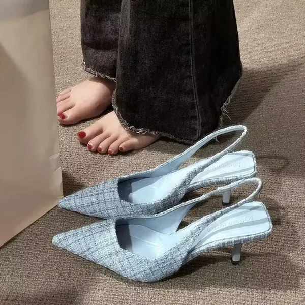 2025 Women's High Heel Sandals Women Sandals High Heel Toe Wrapped Sandals - Image 4