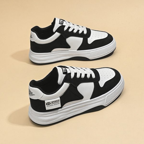 2025 Women's Fashion Sneakers New Breathable Small White Shoes Thick Bottom Sports Board Shoes Casual Running Shoes - Image 4