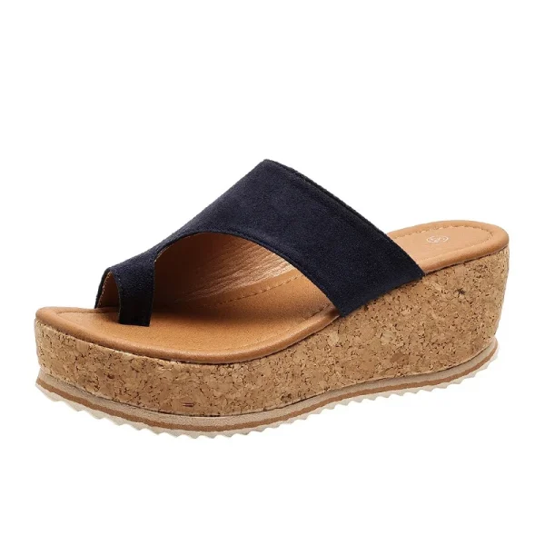 2025 Women Summer Outdoor Platform Heeled Sandals Thick Bottom Flip Flops Wedges Sandals - Image 6