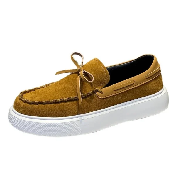 2025 Mens Casual Skateboard Shoes Breathable Slip Platform Low Top Dress Walking Loafers Fashion Rubber Running Shoes - Image 6