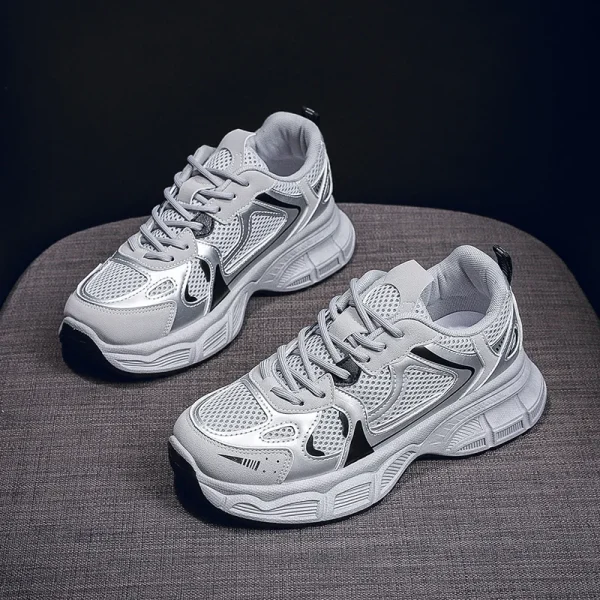 2025 Women's Breathable Casual Sports Shoes Running Comfortable Anti-Slippery Shoes New Fashion Walking Style Sneakers - Image 3