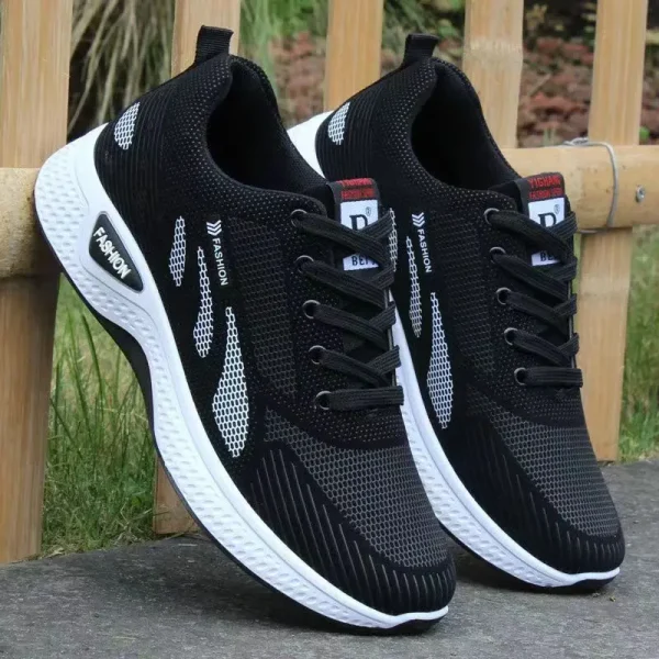 2025 Men's Shoes Sports and Leisure Board Shoes, Mesh Breathable and Lightweight Men's Shoes, Running Shoes - Image 3