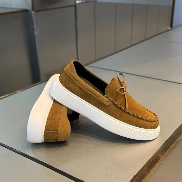 2025 Mens Casual Skateboard Shoes Breathable Slip Platform Low Top Dress Walking Loafers Fashion Rubber Running Shoes - Image 5
