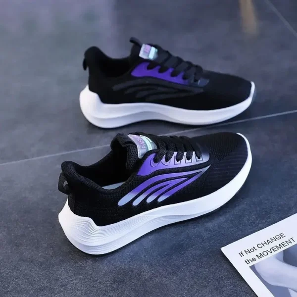 2025 Women's Summer Sports Shoes New Mesh Surface Breathable Lightweight Soft Sole Casual Fashion Walking Style Running Shoes - Image 3