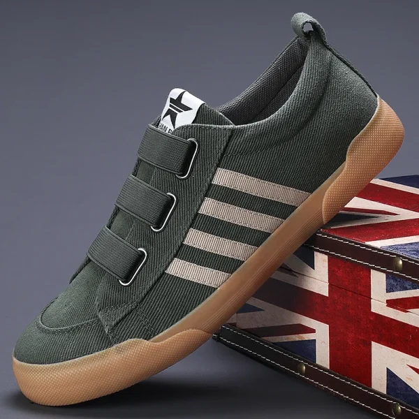 2025 Popular Leisure Skateboard Shoes Men Soft Soled Tennis Athletic Sport Footwear Casual Canvas Sneakers - Image 4