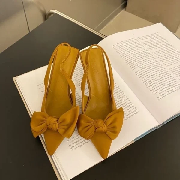 2025 Hot Sale Summer Pointed Toe Slope Heel Women's Fashion square Head Sandals Sexy Chunky High Heels Shoes - Image 2
