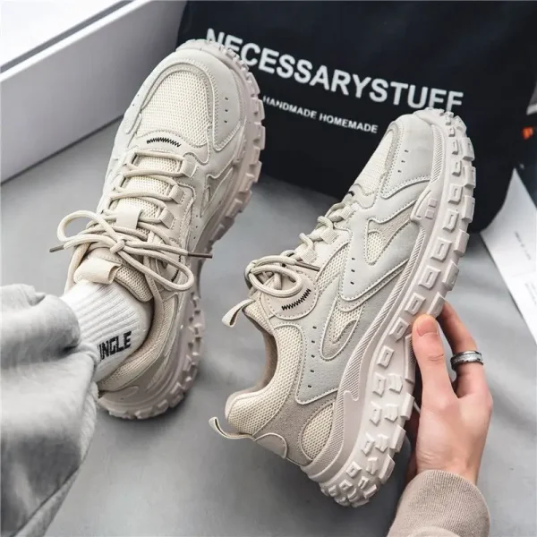 2025 New Casual Shoes Men Breathable Mesh Shoes Non-slip Wear-resistant Sport Shoes Daddy Sneakers Man - Image 5