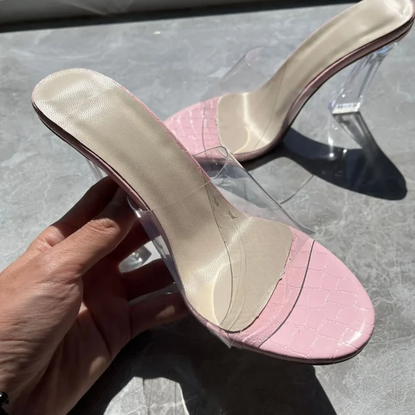 Fashion One-word Belt Sandals Women's Summer Mid-heel square Toe Open-toe Shoes New  fairy Thick Heel Shoes - Image 5