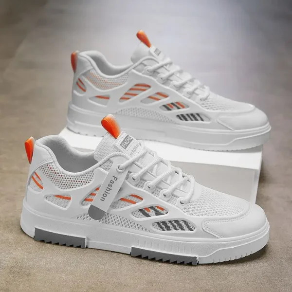 2025 New Men's Casual Breathable Walking Shoes Running Shoes Sports Sneaker Fashionable Board Shoes - Image 2