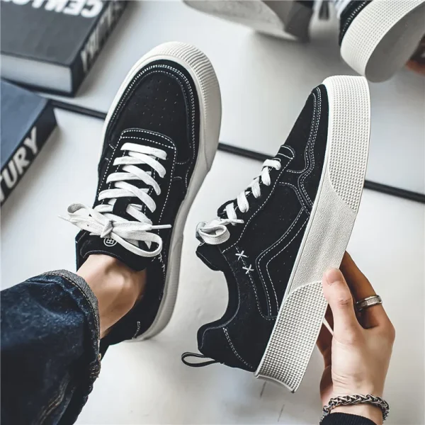 2025 Men's Shoes Spring New High-top Board Trend Shoes Men's Sports Casual Fashion Shoes - Image 6