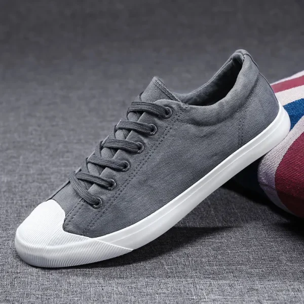 2025 Canvas Shoes Breathable Casual Shoes Simple Skateboard Shoes - Image 5