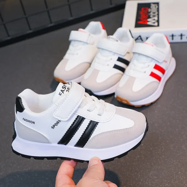 2025 New Fashion Sports Shoes for Girls Children Casual Daddy Shoes Boys All Match Small White Sneaker - Image 5