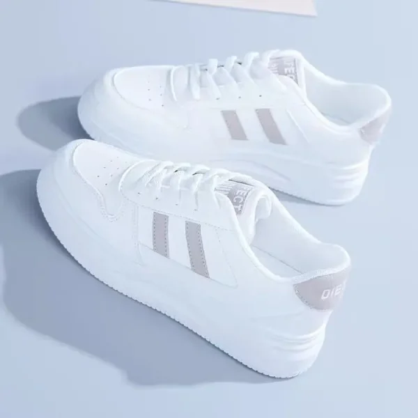 2025 Spring New Korean Version Small White Shoes Female Ins Breathable Street  Board Shoes Women Platform Cake Shoes - Image 4
