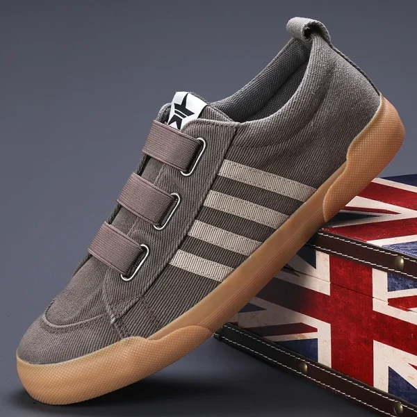 2025 Popular Leisure Skateboard Shoes Men Soft Soled Tennis Athletic Sport Footwear Casual Canvas Sneakers - Image 3