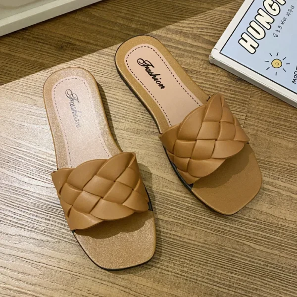 Women's Sandals Clip Toe Summer Beach Women Slippers Sandals - Image 5