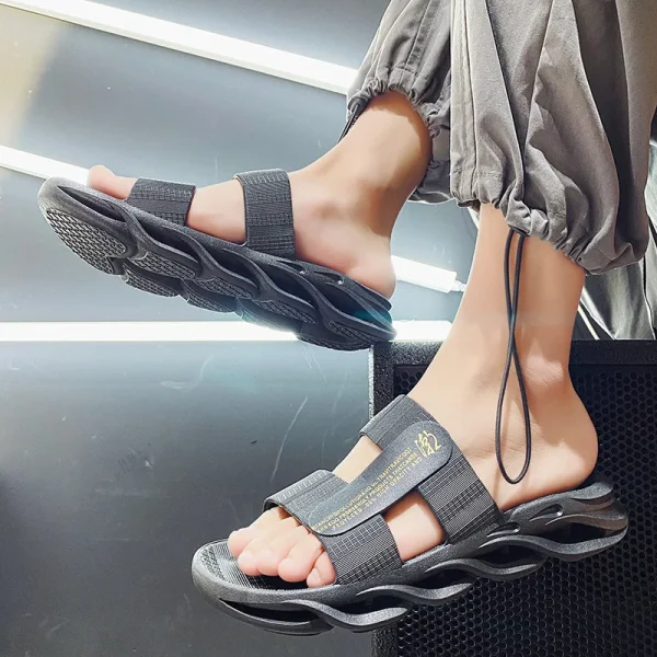 Summer slippers Men's 2025 New Men's Outer Wear Flip Flops Sandals Non-slip Sandals - Image 4
