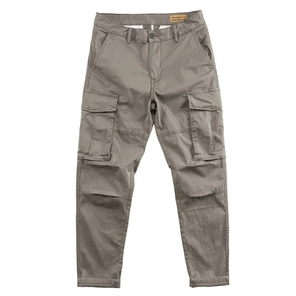 Premium Pockets Men's Cargo Pants Mens Casual Multi Pockets LargeSize Pants Men Outwear Straight Winter Pants Trouser - Image 4