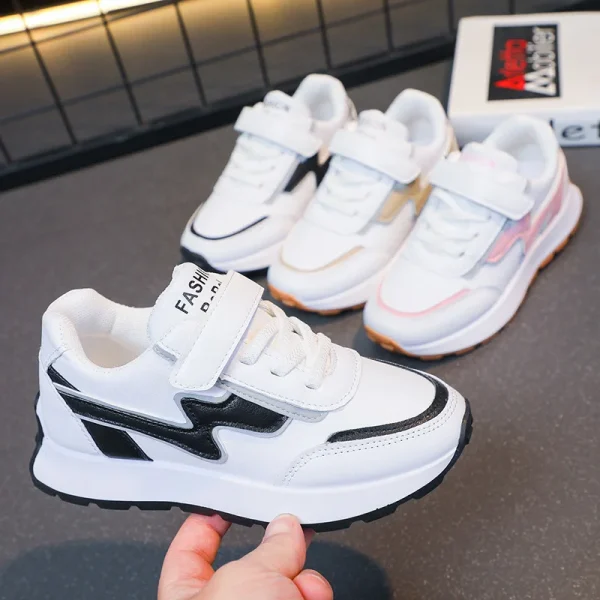 2025 Spring New Fashion White Sneakers Boys Girls Casual Sneakers