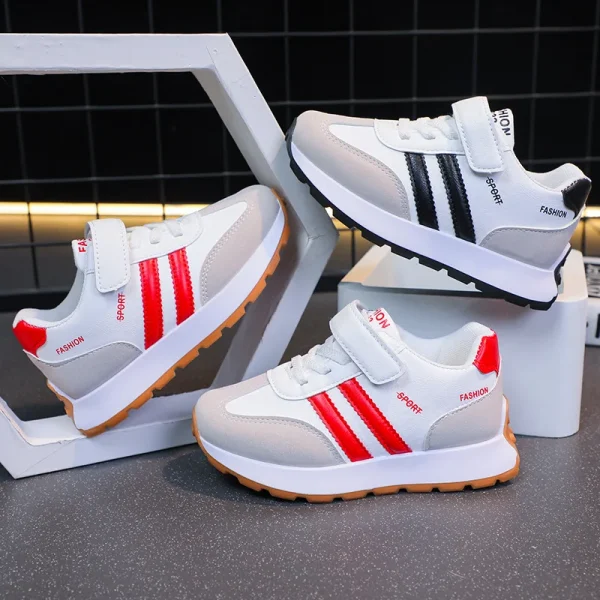 2025 New Fashion Sports Shoes for Girls Children Casual Daddy Shoes Boys All Match Small White Sneaker